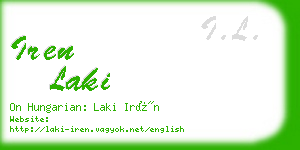 iren laki business card